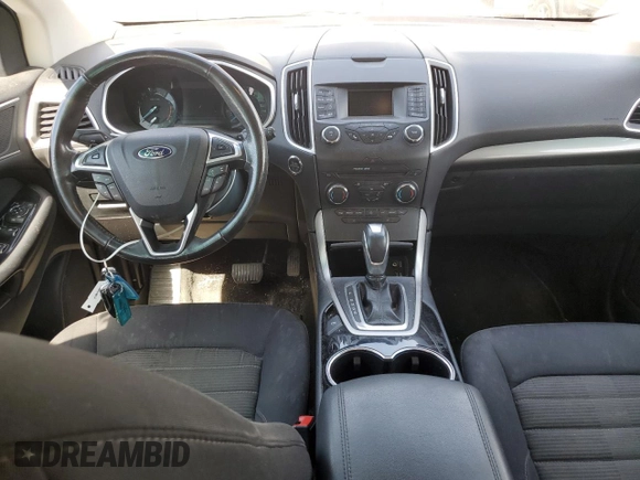 2015 Ford Edge SEL with VIN 2FMTK4J90FBB18239, listed as a Copart auction lot 58411614 with 92,888 mi miles and Salvage Title. Bid and sale history available at carsss.com. Image 8.