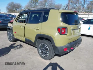 2015 Jeep Renegade Trailhawk with VIN ZACCJBCT6FPC11721, listed as a IAAI auction lot 41759053 with 95,499 mi miles and . Bid and sale history available at DreamBid. Image 3.