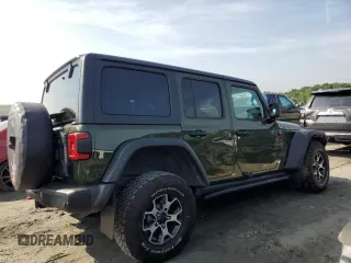 2021 Jeep Wrangler Unlimited Rubicon with VIN 1C4HJXFN4MW789526, listed as a Copart auction lot 59540025 with 33,583 mi miles and Salvage title. Bid and sale history available at DreamBid. Image 3.