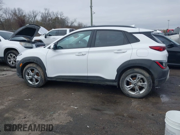 2023 Hyundai Kona SEL with VIN KM8K62AB6PU040648, listed as a IAAI auction lot 41363527 with Not Provided miles and . Bid and sale history available at DreamBid. Image 14.