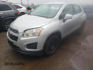 2015 Chevrolet Trax LS with VIN KL7CJKSB8FB093767, listed as a Copart auction lot 73109284 with 182,582 mi miles and Salvage Title. Bid and sale history available at carsss.com. Image 1.