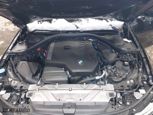 2021 BMW 3 Series 330i xDrive with VIN 3MW5R7J02M8C21465, listed as a IAAI auction lot 38490636 with 37,391 mi miles. Bid and sale history available at carsss.com. Image 10.
