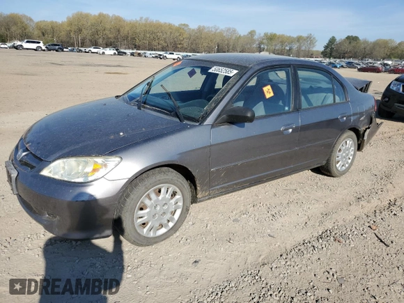2004 Honda Civic LX with VIN 2HGES15534H627448, listed as a Copart auction lot 50652585 with 209,876 mi miles and Clean Title. Bid and sale history available at carsss.com. Image 1.