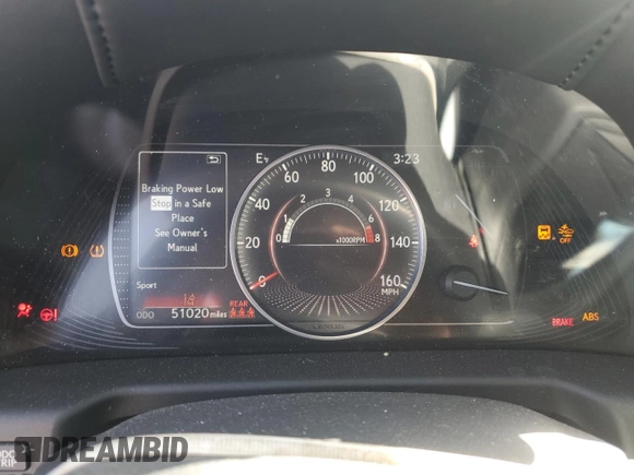 2020 Lexus ES with VIN 58ADZ1B12LU077005, listed as a Copart auction lot 47679565 with 51,020 mi miles and Salvage Title. Bid and sale history available at carsss.com. Image 9.