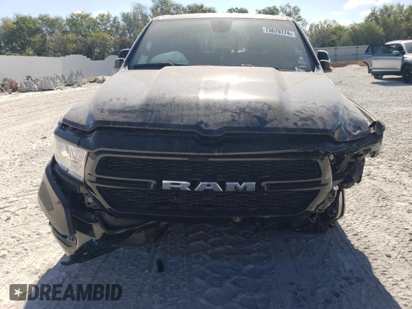 2022 Ram 1500 Lone Star with VIN 1C6RREFM0NN389664, listed as a Copart auction lot 73679774 with 26,314 mi miles and Salvage title. Bid and sale history available at DreamBid. Image 5.