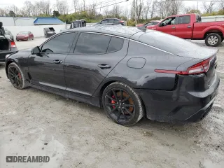 2023 Kia Stinger GT2 with VIN KNAE55LC9P6127666, listed as a Copart auction lot 80554914 with 26,500 mi miles and Salvage Title. Bid and sale history available at carsss.com. Image 2.
