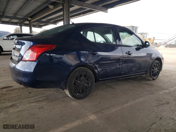 2014 Nissan Versa SV with VIN 3N1CN7AP0EL869987, listed as a Copart auction lot 50619915 with 45,822 mi miles and Salvage Title. Bid and sale history available at carsss.com. Image 3.