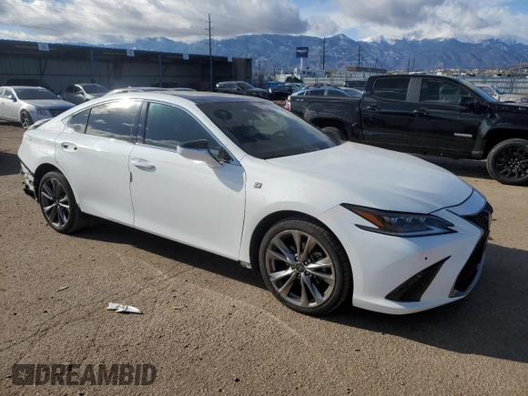 2019 Lexus ES 350 with VIN 58ABZ1B11KU005976, listed as a Copart auction lot 80790654 with 102,408 mi miles and Salvage Title. Bid and sale history available at DreamBid. Image 4.