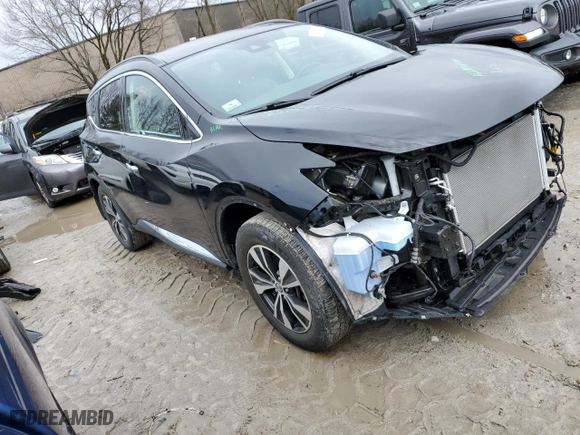 2020 Nissan Murano SV with VIN 5N1AZ2BS0LN170270, listed as a Copart auction lot 47086235 with 25,597 mi miles and Salvage Title. Bid and sale history available at carsss.com. Image 4.
