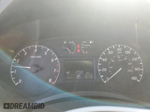2017 Nissan Sentra S with VIN 3N1AB7AP9HY385551, listed as a Copart auction lot 54212455 with 70,175 mi miles and Salvage title. Bid and sale history available at DreamBid. Image 9.