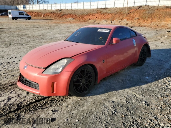 2004 Nissan 350Z Touring with VIN JN1AZ34E84T051139, listed as a Copart auction lot 74269504 with 148,272 mi miles and Salvage Title. Bid and sale history available at carsss.com. Image 1.