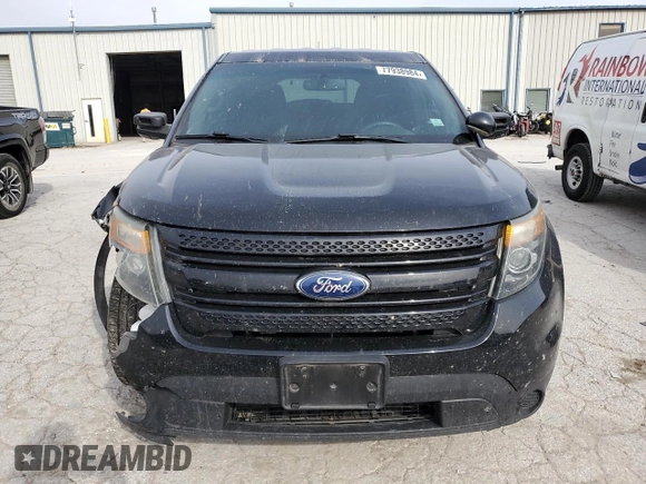 2015 Ford Utility Police Interceptor with VIN 1FM5K8AR3FGC41199, listed as a Copart auction lot 77938984 with 154,996 mi miles and Salvage Title. Bid and sale history available at carsss.com. Image 5.