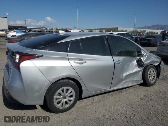 2021 Toyota Prius L Eco with VIN JTDKAMFU3M3133914, listed as a Copart auction lot 59897825 with 46,872 mi miles and Salvage title. Bid and sale history available at DreamBid. Image 3.
