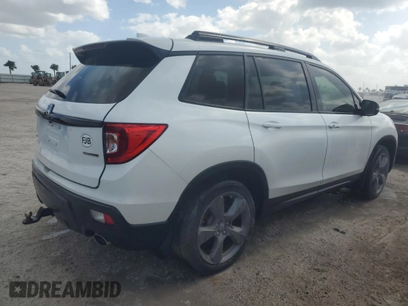 2021 Honda Passport Touring z VIN 5FNYF7H93MB014916, wystawiony jako Copart lot #75050454 z przebiegiem 28 364 mil mil oraz Nie do naprawy • Non repairable. Historia ofert i sprzedaży dostępna na DreamBid. Obrazek 3.