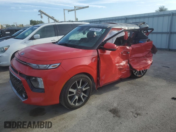2021 Kia Soul GT-Line with VIN KNDJ63AU3M7742993, listed as a Copart auction lot 68825924 with Not Provided miles and Salvage Title. Bid and sale history available at DreamBid. Image 1.