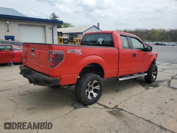 2013 Ford F-150 XL with VIN 1FTFX1EF2DKE90587, listed as a Copart auction lot 54401265 with 217,011 mi miles and Salvage Title. Bid and sale history available at carsss.com. Image 3.