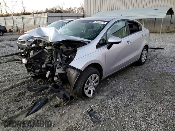 2015 Kia Rio LX with VIN KNADM4A33F6521898, listed as a Copart auction lot 47700235 with 45,262 mi miles and Salvage Title. Bid and sale history available at carsss.com. Image 11.