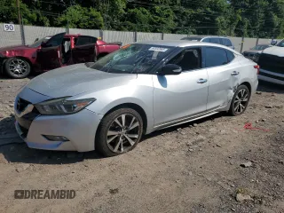 2017 Nissan Maxima SV with VIN 1N4AA6AP4HC418058, listed as a Copart auction lot 60500965 with 154,308 mi miles and Salvage title. Bid and sale history available at DreamBid. Image 1.