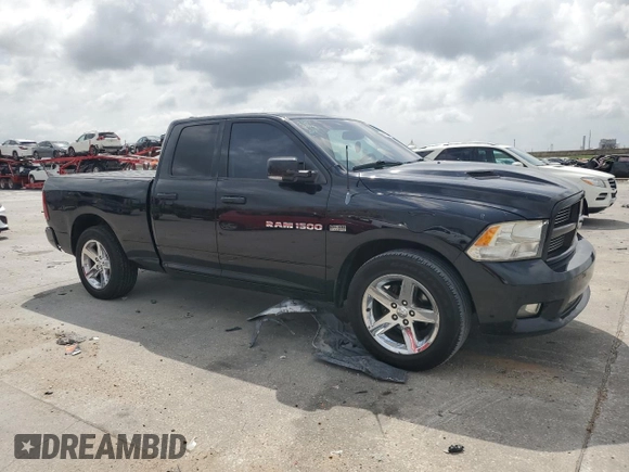2012 Ram 1500 Sport with VIN 1C6RD6HT8CS306389, listed as a Copart auction lot 60172195 with 427,651 mi miles and Salvage title. Bid and sale history available at DreamBid. Image 4.
