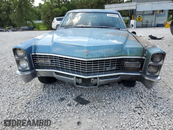 1967 Cadillac DeVille z VIN L7112679, wystawiony jako Copart lot #67846944 z przebiegiem Nie podano mil oraz Szkoda całkowita • Salvage title. Historia ofert i sprzedaży dostępna na DreamBid. Obrazek 5.