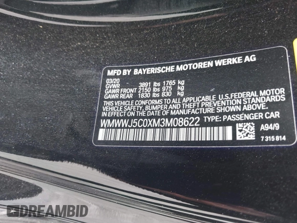 2021 MINI Convertible Cooper S z VIN WMWWJ5C0XM3M08622, wystawiony jako IAAI lot #42507679 z przebiegiem 36 932 mil mil oraz . Historia ofert i sprzedaży dostępna na DreamBid. Obrazek 9.