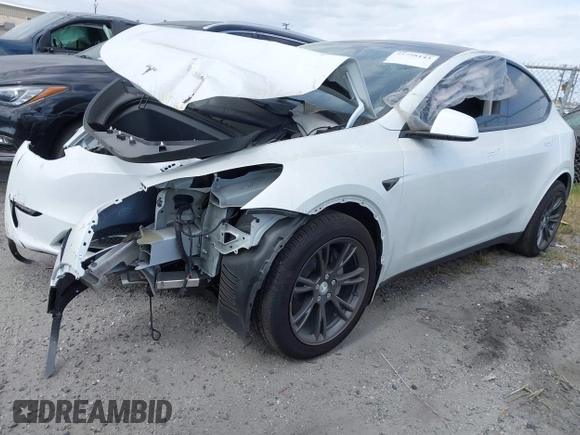 2024 Tesla Model Y with VIN 7SAYGDED2RF207783, listed as a IAAI auction lot 41758143 with Not Provided miles and . Bid and sale history available at DreamBid. Image 2.