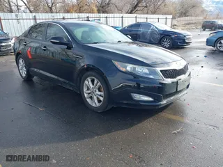2013 Kia Optima EX with VIN 5XXGN4A72DG255630, listed as a IAAI auction lot 41209455 with 178,064 mi miles. Bid and sale history available at carsss.com. Image 1.