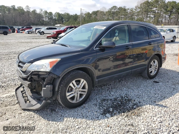 2010 Honda CR-V EX-L with VIN 5J6RE4H76AL053507, listed as a Copart auction lot 49066085 with 139,820 mi miles and Salvage Title. Bid and sale history available at carsss.com. Image 1.