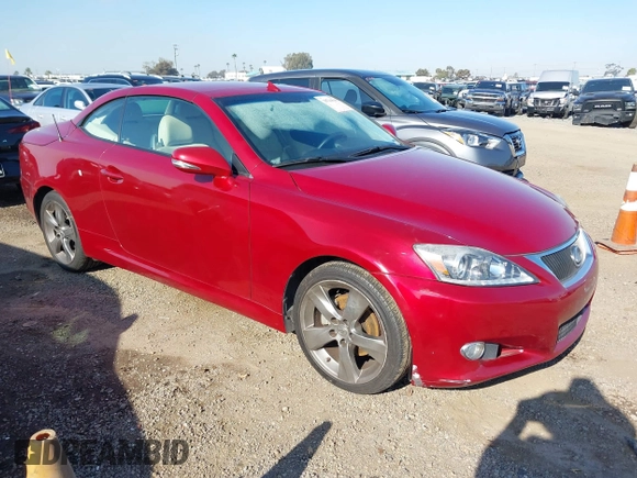 2011 Lexus IS 250 C with VIN JTHFF2C28B2516422, listed as a IAAI auction lot 38744549 with 84,914 mi miles and . Bid and sale history available at DreamBid. Image 1.