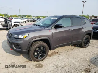 2024 Jeep Compass Trailhawk with VIN 3C4NJDDN8RT130513, listed as a Copart auction lot 59196375 with 1,845 mi miles and Salvage title. Bid and sale history available at DreamBid. Image 1.