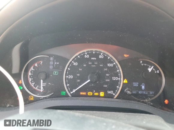 2015 Lexus CT 200h with VIN JTHKD5BH8F2246500, listed as a Copart auction lot 60152575 with 90,114 mi miles and Salvage title. Bid and sale history available at DreamBid. Image 9.