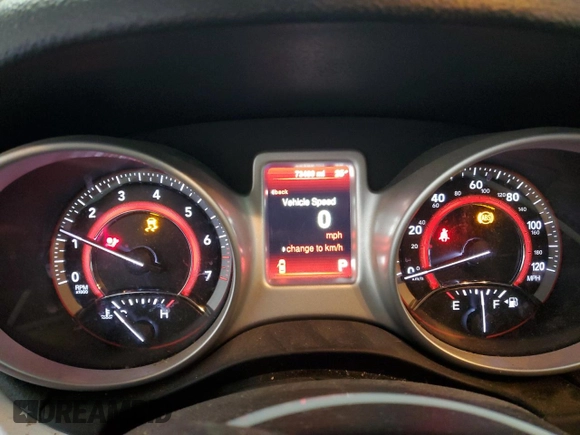 2015 Dodge Journey SXT with VIN 3C4PDCBG7FT742261, listed as a Copart auction lot 89188755 with 73,489 mi miles and Salvage Title. Bid and sale history available at carsss.com. Image 9.