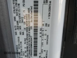 2021 Ford Transit XL с VIN 1FBAX2CG0MKA32417, выставлен на аукционе Copart как лот 46230105 с пробегом 62 649 миль миль и Списание • Salvage title. История ставок и продаж доступна на DreamBid. Изображение 15.