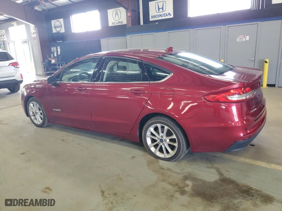 2019 Ford Fusion Hybrid SE with VIN 3FA6P0LU7KR257752, listed as a Copart auction lot 54560195 with 156,244 mi miles and Clean Title. Bid and sale history available at carsss.com. Image 2.