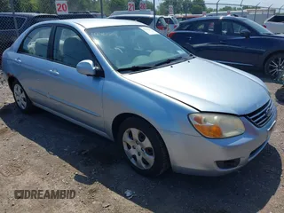 2008 Kia Spectra EX with VIN KNAFE122885544340, listed as a IAAI auction lot 42760157 with 80,798 mi miles and . Bid and sale history available at DreamBid. Image 1.