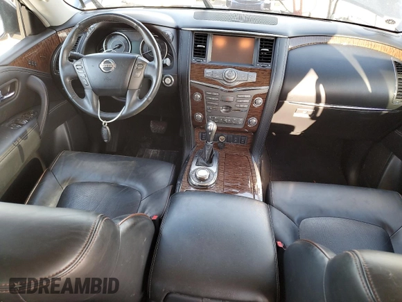 2017 Nissan Armada SL with VIN JN8AY2NC6H9511168, listed as a Copart auction lot 73831634 with Not Provided miles and Salvage Title. Bid and sale history available at carsss.com. Image 8.
