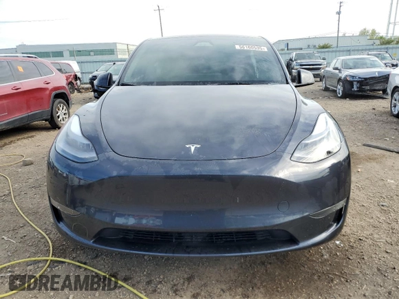 2024 Tesla Model Y Long Range with VIN 7SAYGDEE3RA256304, listed as a Copart auction lot 56160535 with 20,224 mi miles and Salvage title. Bid and sale history available at DreamBid. Image 5.