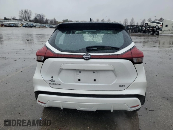 2024 Nissan Kicks SR with VIN 3N1CP5DV3RL570699, listed as a Copart auction lot 43344445 with 13,763 mi miles and Salvage Title. Bid and sale history available at DreamBid. Image 6.