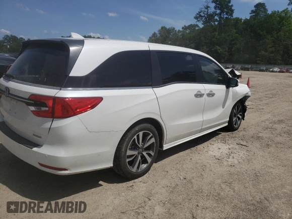 2024 Honda Odyssey Touring with VIN 5FNRL6H84RB014767, listed as a Copart auction lot 57070935 with Not provided miles and Salvage title. Bid and sale history available at DreamBid. Image 3.