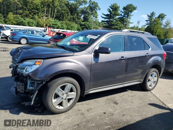 2016 Chevrolet Equinox LT z VIN 2GNFLFEK6G6342186, wystawiony jako Copart lot #69236184 z przebiegiem 57 488 mil mil oraz Szkoda całkowita • Salvage title. Historia ofert i sprzedaży dostępna na DreamBid. Obrazek 1.