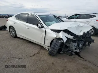 2018 Infiniti Q50 3.0t SPORT with VIN JN1EV7AR9JM436033, listed as a Copart auction lot 48145445 with 0 mi miles and Salvage Title. Bid and sale history available at carsss.com. Image 4.