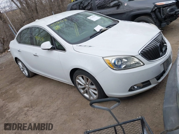 2015 Buick Verano Leather Group with VIN 1G4PS5SK2F4135966, listed as a IAAI auction lot 41730328 with 93,169 mi miles. Bid and sale history available at carsss.com. Image 1.