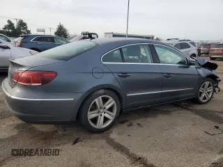 2013 Volkswagen CC Sport with VIN WVWBP7AN6DE570603, listed as a Copart auction lot 42858115 with 122,477 mi miles and Salvage Title. Bid and sale history available at carsss.com. Image 3.