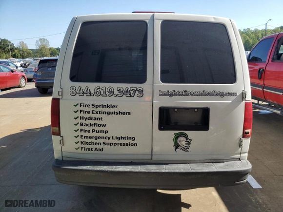 2004 Chevrolet Astro Cargo Van with VIN 1GCDM19XX4B107207, listed as a Copart auction lot 74074244 with 207,175 mi miles and Salvage Title. Bid and sale history available at carsss.com. Image 6.
