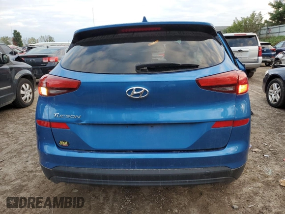 2019 Hyundai Tucson SE with VIN KM8J23A48KU845459, listed as a Copart auction lot 71819214 with 99,550 mi miles and Salvage Title. Bid and sale history available at carsss.com. Image 6.