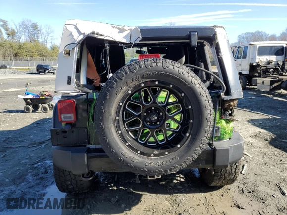 2018 Jeep Wrangler JK Unlimited Altitude with VIN 1C4BJWEG5JL863388, listed as a Copart auction lot 47398105 with 91,364 mi miles and Salvage Title. Bid and sale history available at carsss.com. Image 6.