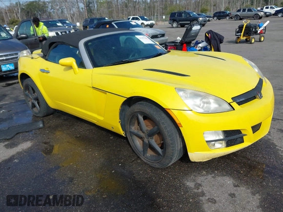 2008 Saturn Sky z VIN 1G8MB35B28Y121613, wystawiony jako IAAI lot #41507956 z przebiegiem 195 378 mil mil oraz . Historia ofert i sprzedaży dostępna na DreamBid. Obrazek 1.
