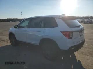 2019 Honda Passport EX-L z VIN 5FNYF8H57KB029404, wystawiony jako Copart lot #86810504 z przebiegiem Nie podano mil oraz Szkoda całkowita • Salvage title. Historia ofert i sprzedaży dostępna na DreamBid. Obrazek 2.