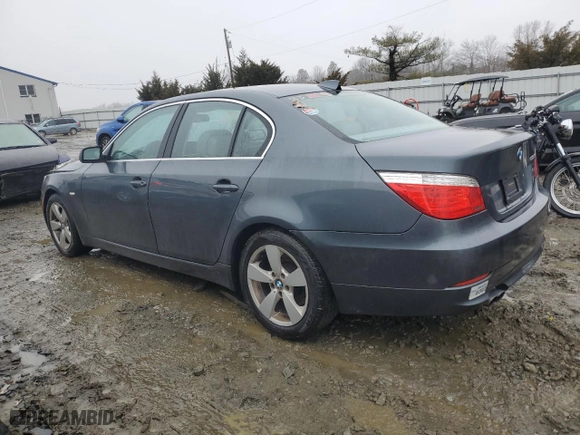 2008 BMW 5 Series 528xi with VIN WBANV13578CZ50738, listed as a Copart auction lot 43023835 with 219,580 mi miles and Salvage Title. Bid and sale history available at carsss.com. Image 2.