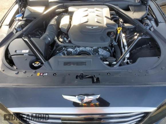 2018 Genesis G80 3.8L with VIN KMHGN4JE1JU265260, listed as a Copart auction lot 87121164 with 90,611 mi miles and Salvage title. Bid and sale history available at DreamBid. Image 11.